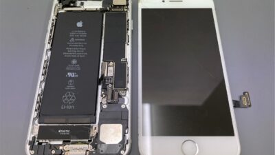 iPhone7角からガラス割れの画面修理【iPhone修理川越】