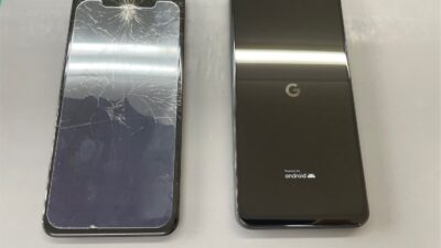 GooglePixel5aガラス割れの画面修理【スマホ修理川越】