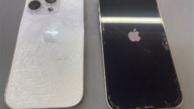 iPhone14Pro背面ガラス割れの修理【iPhone修理川越】