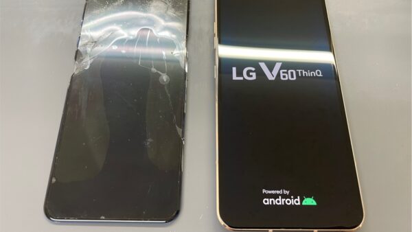 LGV60ThinQ5G画面割れ液晶故障の修理【スマホ修理川越】