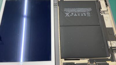 iPadAir2電源が落ちる症状のバッテリー交換【iPad修理川越】