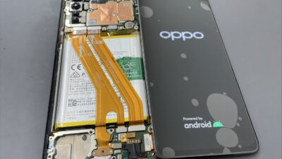 【川越】OPPO Reno3A 落としたら画面が映らない！画面修理で無事復旧しました