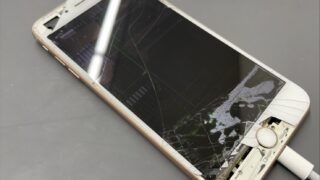 バキバキのiPhone画面修理で復旧【iPhone修理川越】