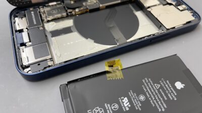 【川越】iPhone 12 バッテリー交換｜高品質バッテリーも選択可能