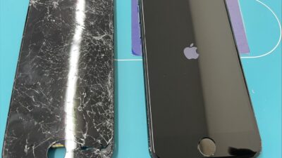 重度の画面破損iPhoneSE2画面修理【iPhone修理川越】