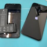 画面割れによる液晶滲みやシミの修理【iPhone修理川越】