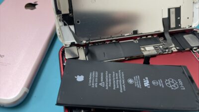 iPhone2台まとめてバッテリー交換【iPhone修理川越】