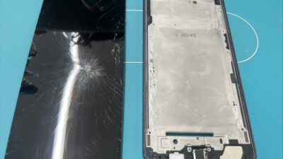 GalaxyA25/5G画面バキバキの即日修理【アンドロイドスマホ修理川越】