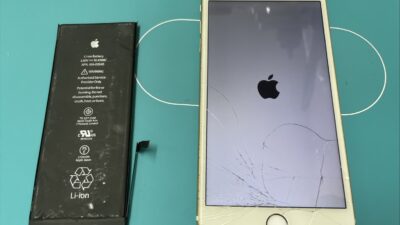 電池切れの表示のままで起動しない【iPhone修理川越】