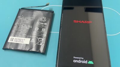AQUOSSense5Gバッテリー交換/即日修理【アンドロイドスマホ修理川越】