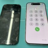 iPhone17液晶故障の画面修理【iPhone修理川越】
