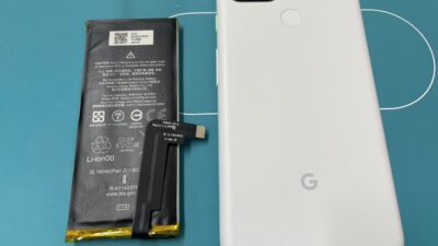 GooglePixel4a5Gバッテリー交換のご依頼【アンドロイド修理川越】