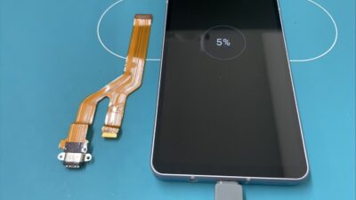 AQUOS Sense7充電口修理(ドックコネクター交換)【スマホ修理川越】