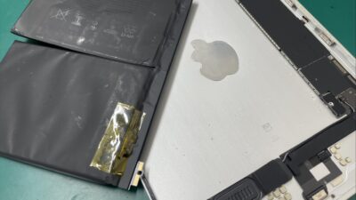 iPadバッテリー膨張で画面浮き状態の郵送修理【iPad郵送修理】