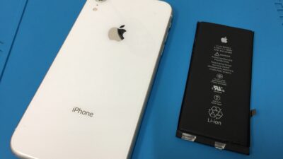 バッテリーの減りが早いiPhoneXRのバッテリー交換【Sma-Fast 大宮店】