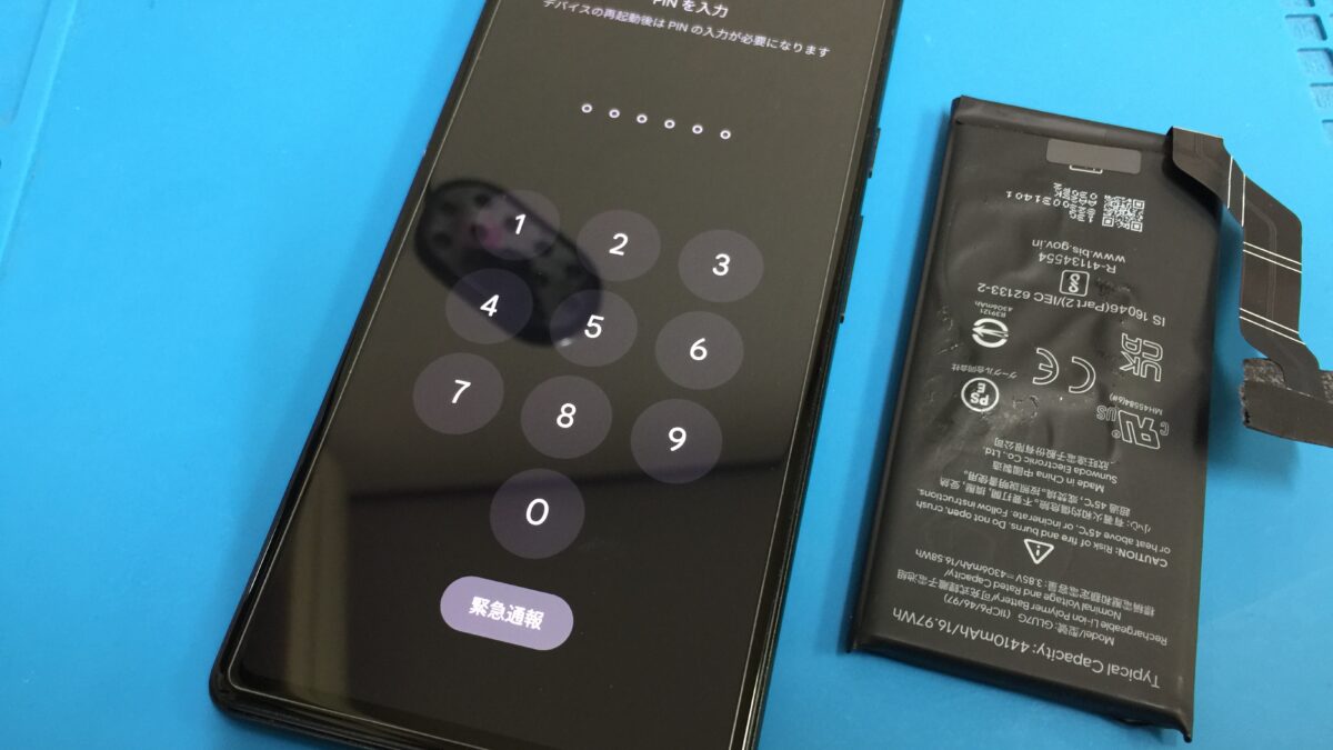 google pixel 6 a のバッテリー膨張で画面が浮き上がってきた
