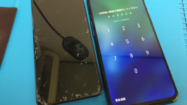 画面が映らなくなったOPPO RENO A の画面交換修理