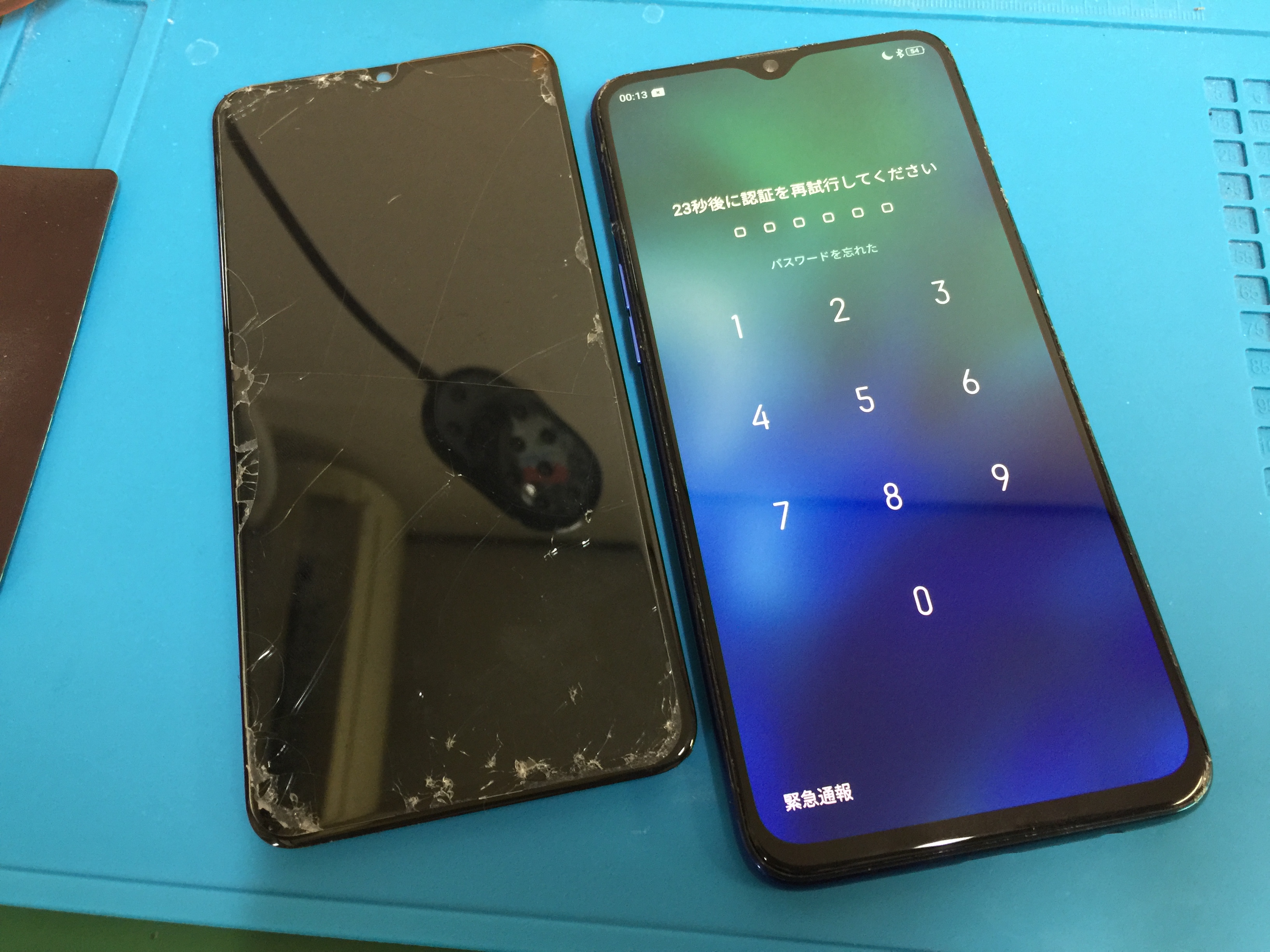 画面が映らなくなったOPPO RENO A の画面交換修理