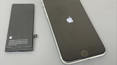 iPhoneSE(2022)バッテリー交換【iPhone修理飯塚】