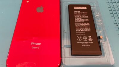 iPhoneXRバッテリー交換の修理【iPhone修理所沢】