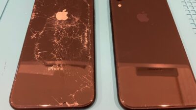 iPhoneXR背面ガラスわれ修理【iPhone修理所沢】