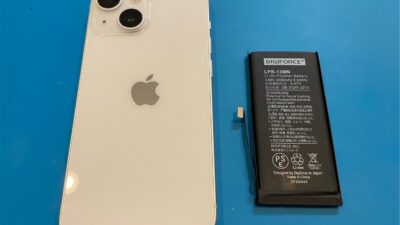 iPhone13miniバッテリー交換【iPhone修理所沢】