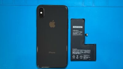 iPhoneXS 大容量バッテリー交換【iPhone修理所沢】