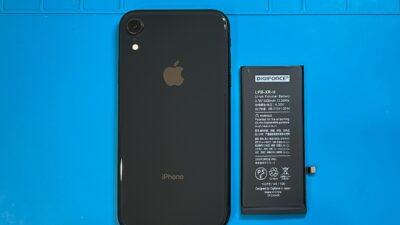 iPhoneXR大容量バッテリー交換【iPhone修理所沢】