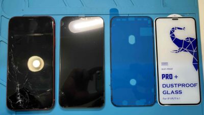 iPhone11画面修理・耐水シール・ガラスフィルム【iPhone修理所沢】