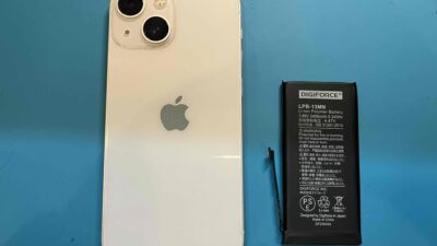 iPhone13miniバッテリー交換【iPhone修理所沢】