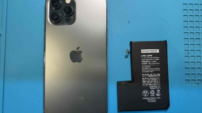 iPhone12proMaxバッテリー交換【iPhone修理所沢】