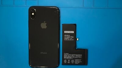 iPhoneXs大容量バッテリー交換【iPhone修理所沢】