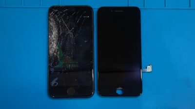 iPhoneSE2ガラス割れ液晶漏れ修理【iPhone修理所沢】