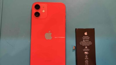 iPhone12miniバッテリー交換【iPhone修理所沢】