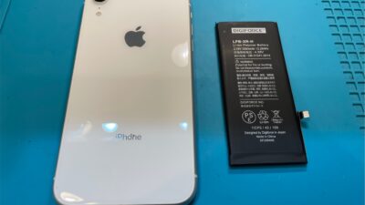 iPhoneXR大容量バッテリー交換【iPhone修理所沢】