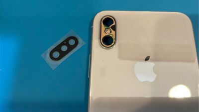 iPhoneXSカメラレンズ割れの修理【iPhone修理所沢】