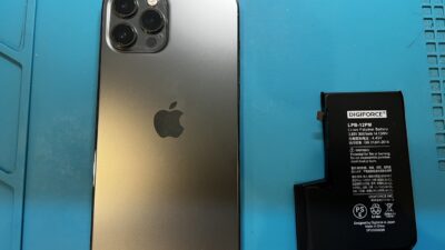 iPhone 12ProMaxバッテリー交換【iPhone修理所沢】