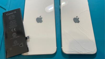 iPhoneSE2背面割れの修理も対応【iPhone修理所沢】