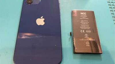 iPhone12バッテリー交換、即日対応【iPhone修理所沢】
