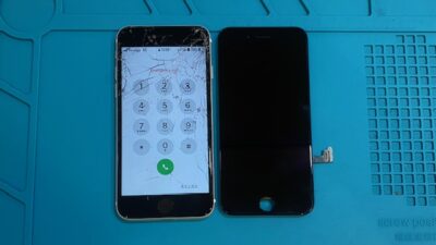 iPhoneSE2バキバキ画面修理【iPhone修理所沢】