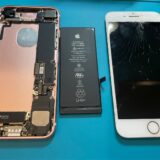 画面割れ＋液晶漏れ、即日で修理完了【iPhone修理所沢】