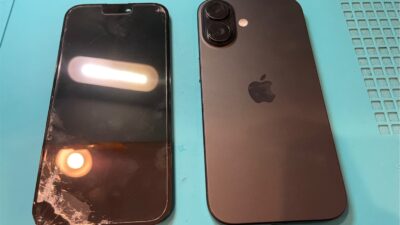 iPhone16画面故障も即日修理【iPhone修理所沢】