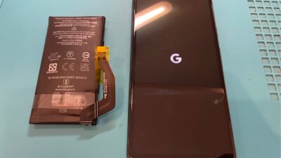 GooglePixelバッテリー膨張の修理【スマホ修理所沢】