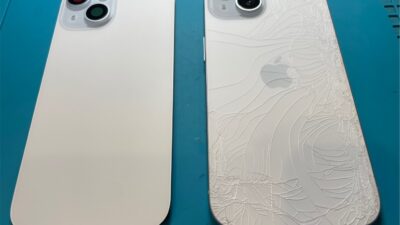 iPhone15背面ガラス割れの修理【iPhone修理所沢】