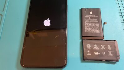 iPhoneXs Maxバッテリー交換のご依頼【iPhone修理所沢】