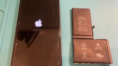即日修理iPhoneXバッテリー交換【iPhone修理所沢】