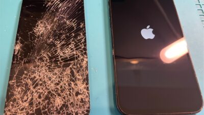 バキバキのiPhoneも修理可能です。【iPhone修理所沢】