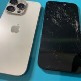 iPhone15Proガラス割れ画面修理【iPhone修理所沢】