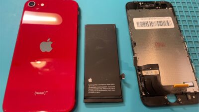 iPhoneSE3画面修理&バッテリー交換【iPhone修理所沢】