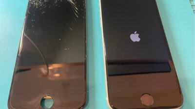 iPhoneSE3ガラス割れの画面修理【iPhone修理所沢】